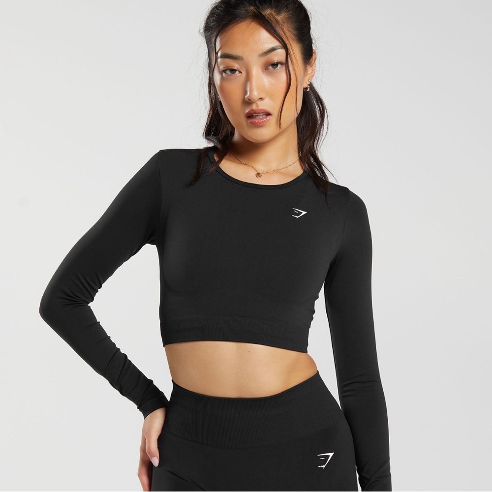 Gymshark long sleeve dri fit workout top
